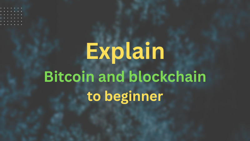 Explain Bitcoin and blockchain to beginner